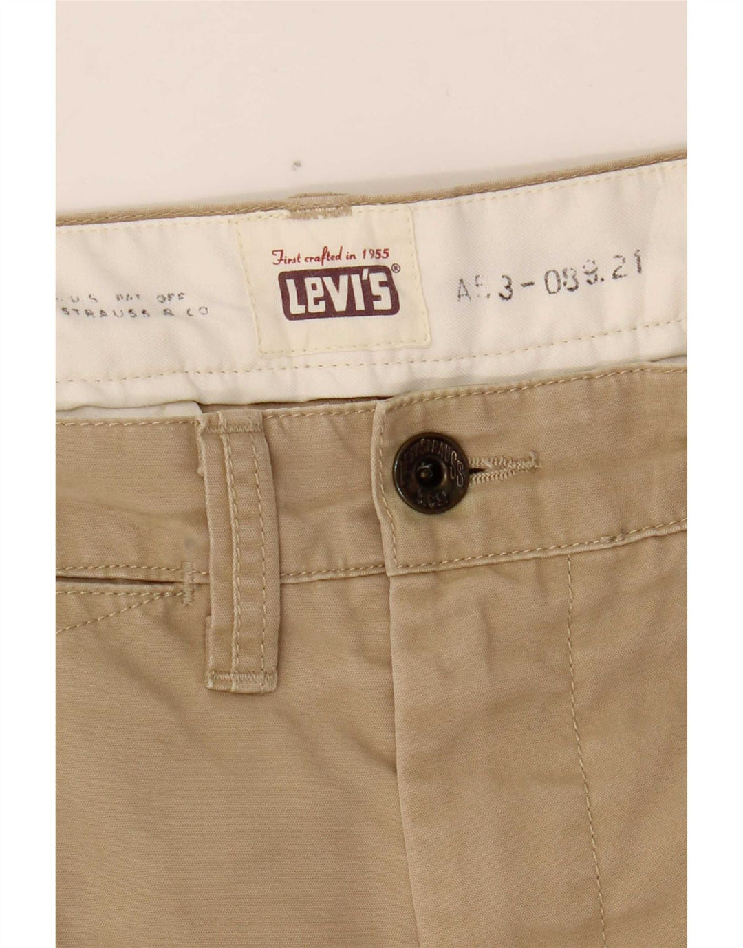 Levi's muške uske chino hlače W37 L33 bež