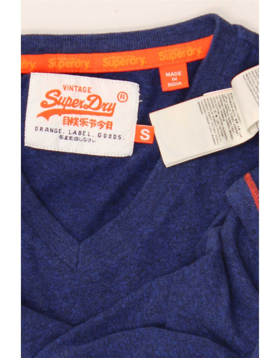 Superdry muška majica kratkih rukava Mala tamnoplava pamuk