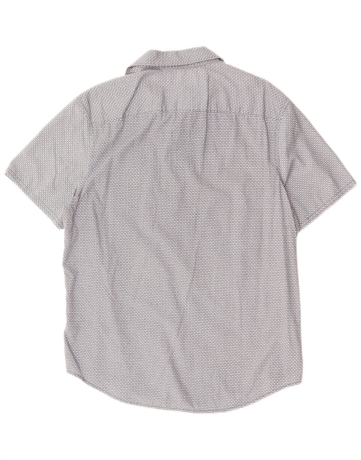 PENGUIN Heritage muška uska majica kratkih rukava velikih plavih geometrijskih dimenzija