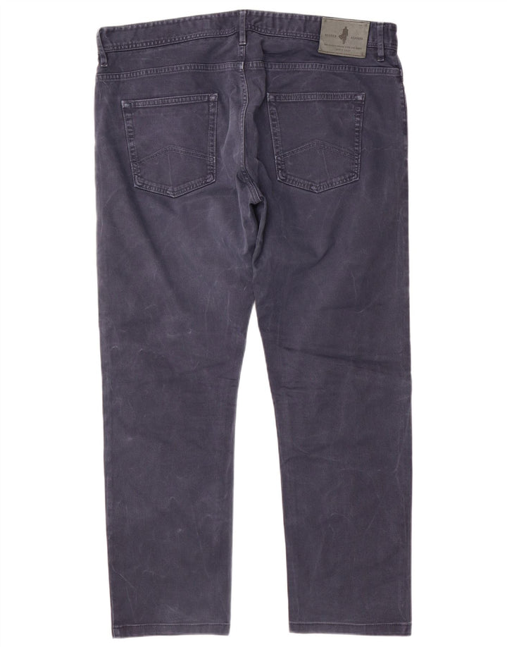 Marlboro Classics Mens Regular Tapered Jeans W38 L30 Navy Blue Pamuk