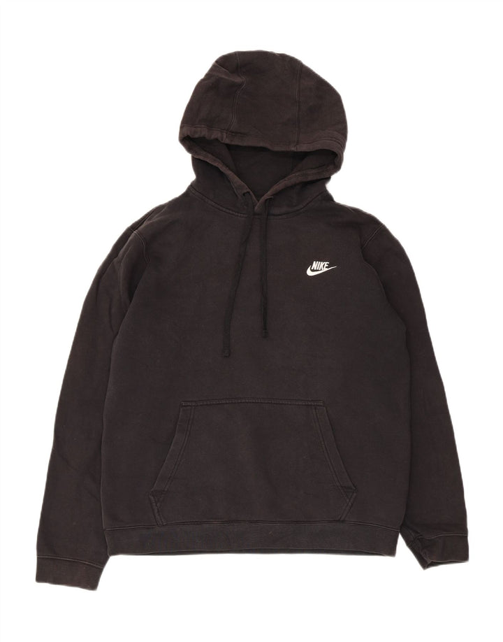 Nike muška majica s kapuljačom Srednje crni pamuk