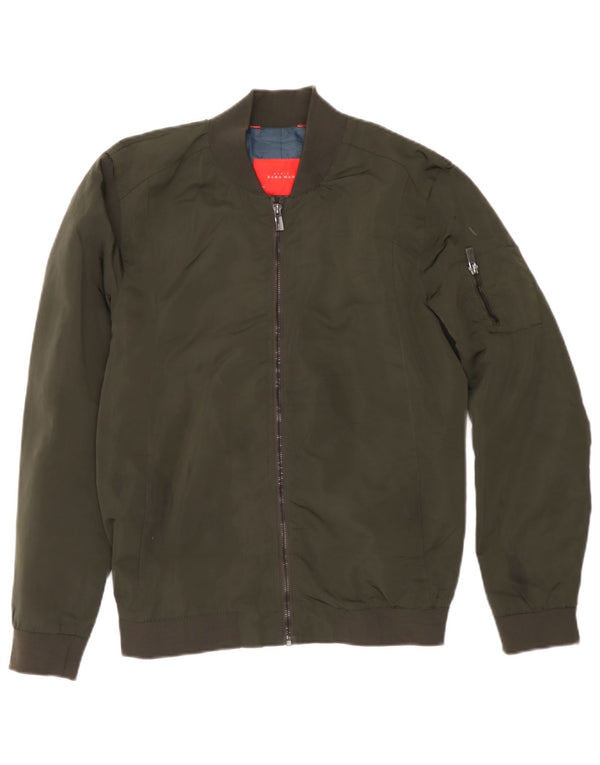 Zara muška bomber jakna UK 38 srednje kaki poliester