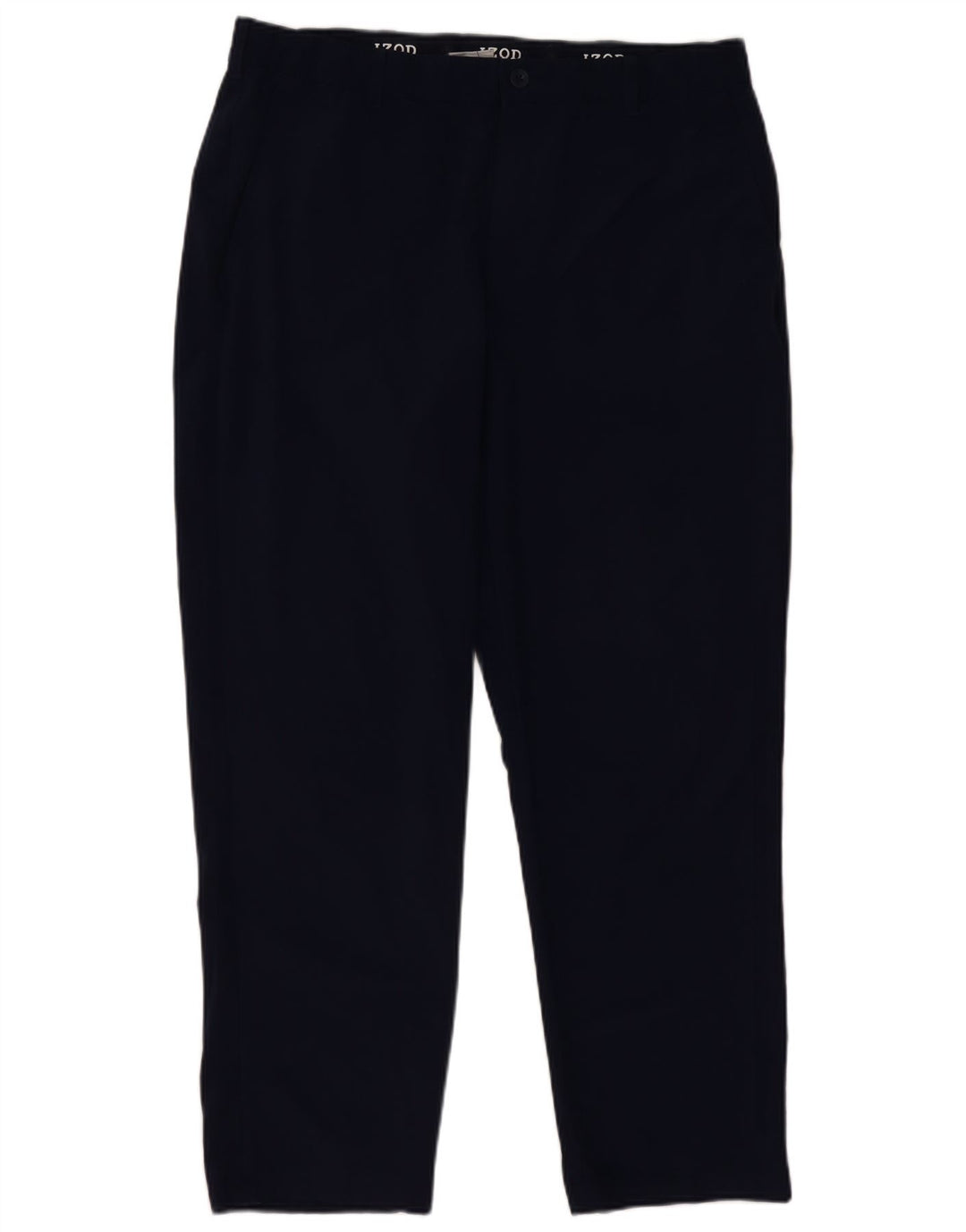 Izod muške ravne chino hlače W40 L30 tamnoplavi poliester