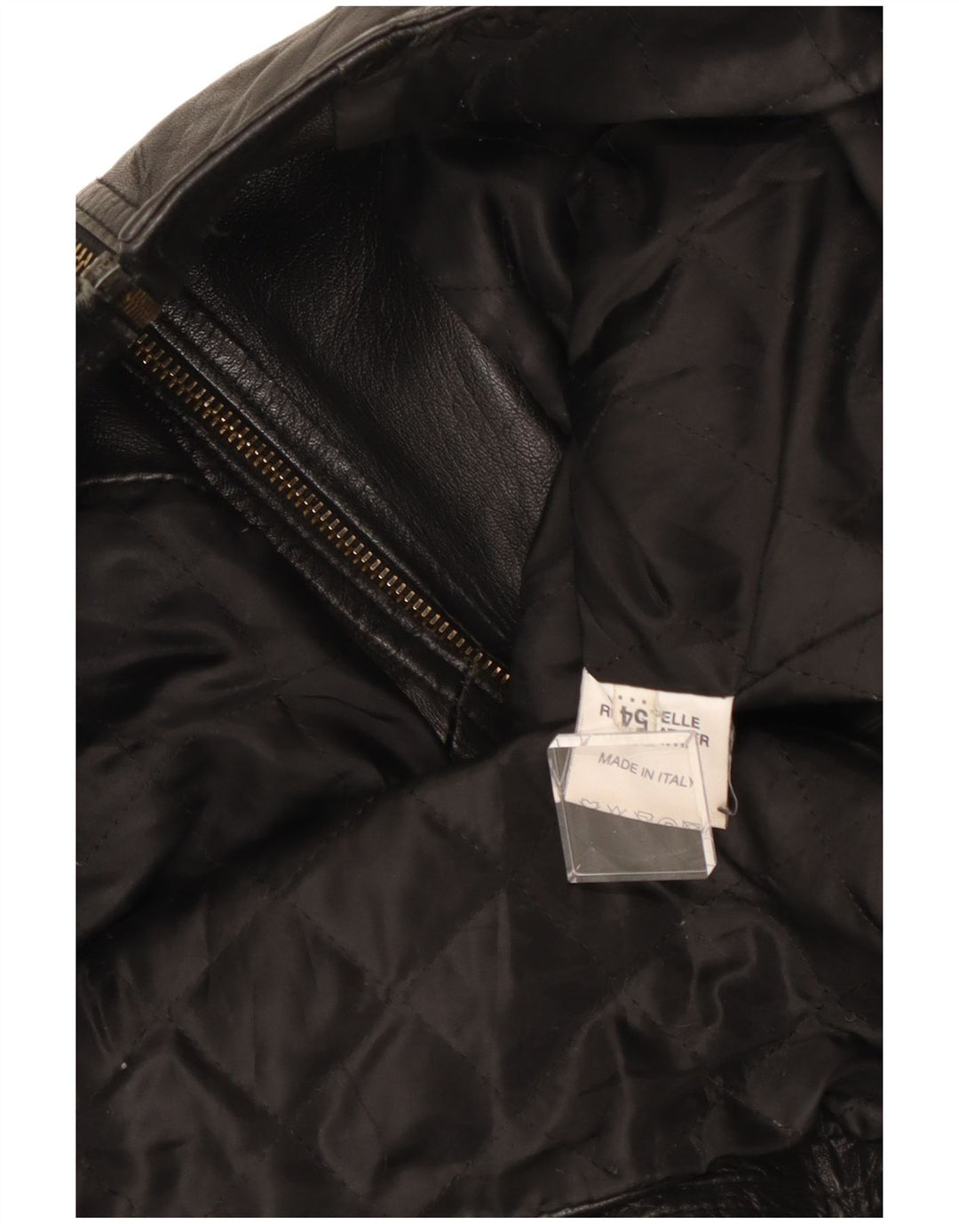 Vintage muška kožna trkaća jakna IT 54 XL crna koža