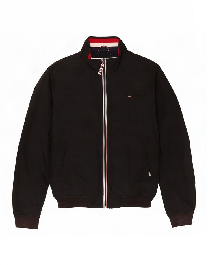 Tommy Hilfiger muška bomber jakna UK 40 veliki crni najlon