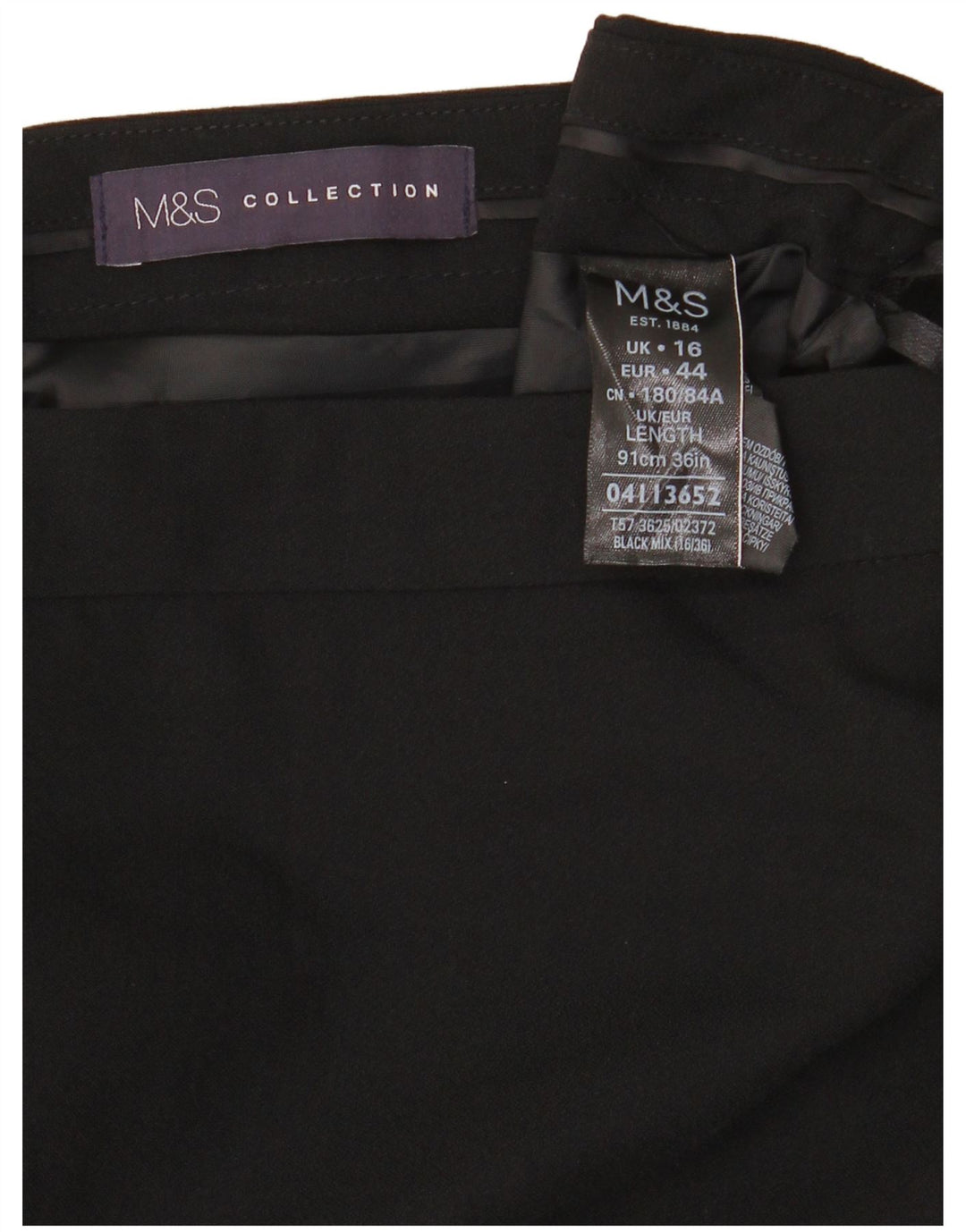 Marks & Spencer ženska maksi suknja UK 16 Large W34 crni poliester