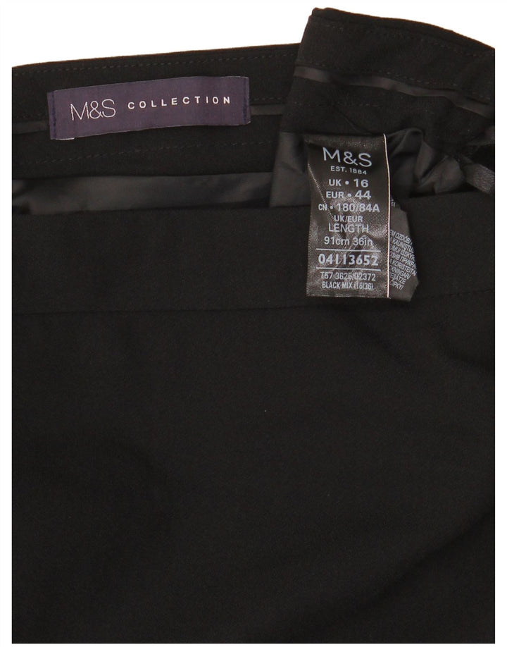 Marks & Spencer ženska maksi suknja UK 16 Large W34 crni poliester