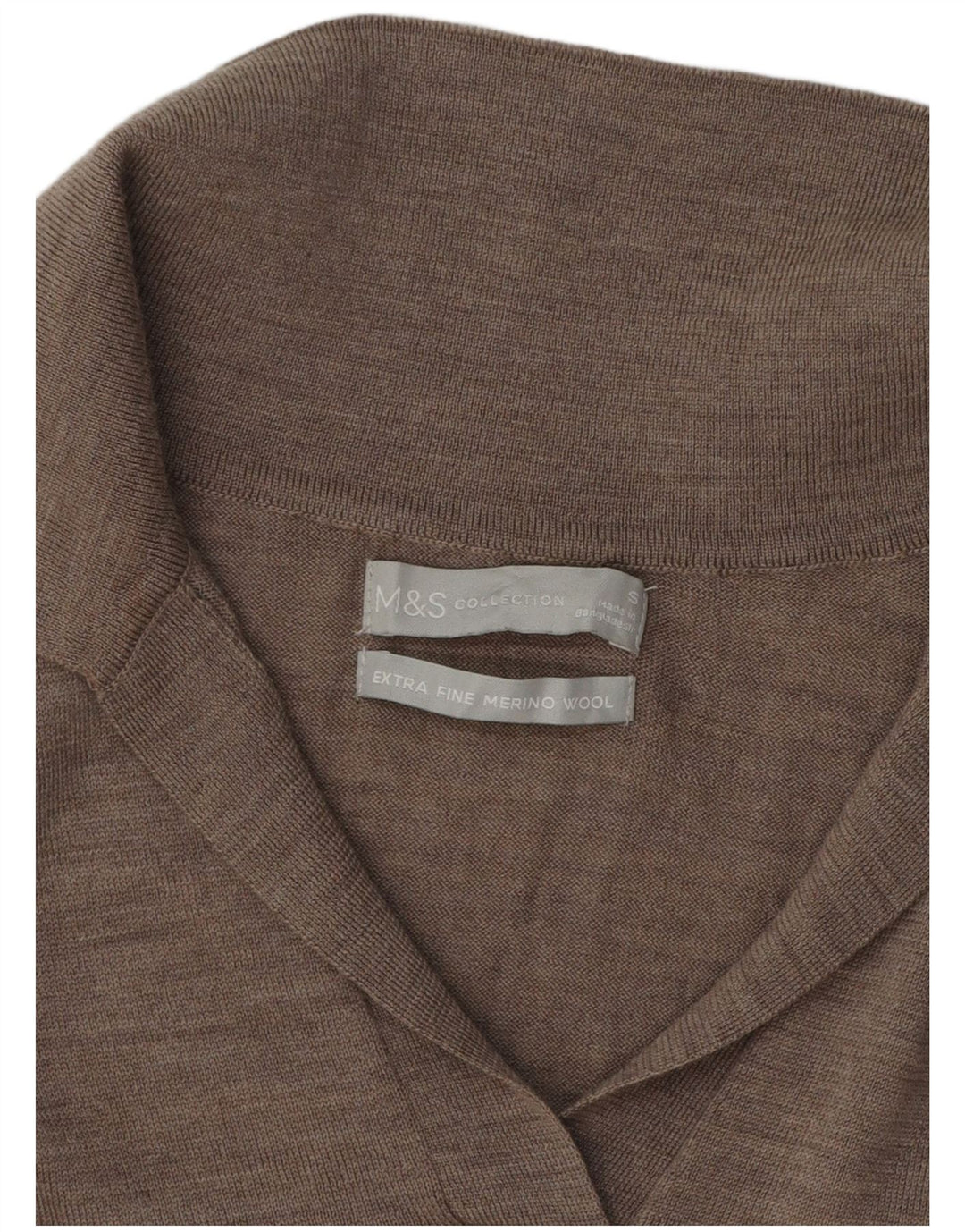 Marks & Spencer ženski džemper s polo ovratnikom UK 10 Small Gray