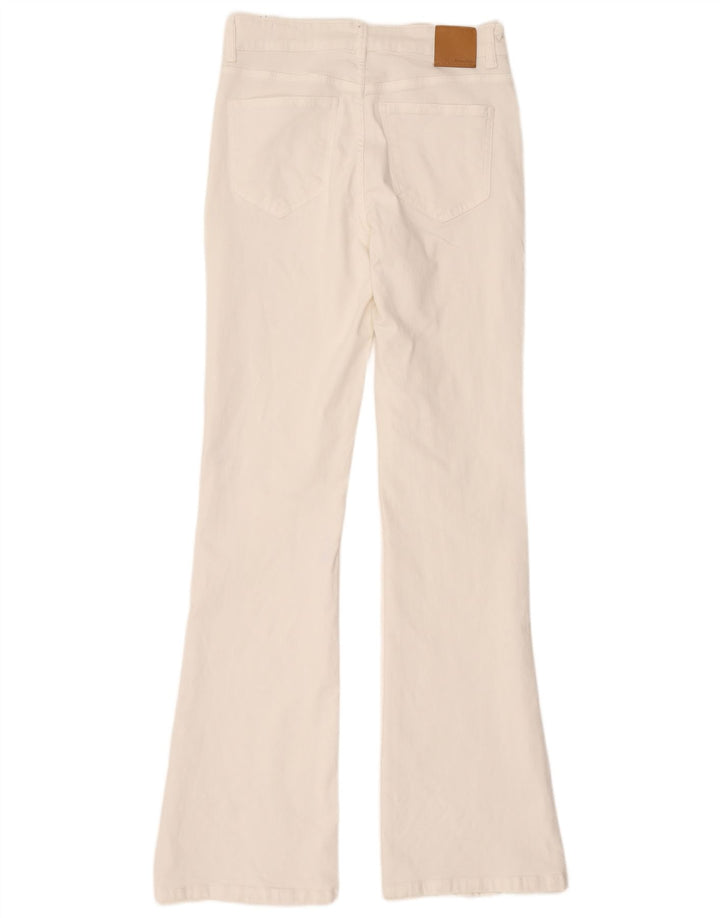 Ženske traperice Massimo Dutti Bootcut EU 40 srednje W30 L34 bijeli pamuk