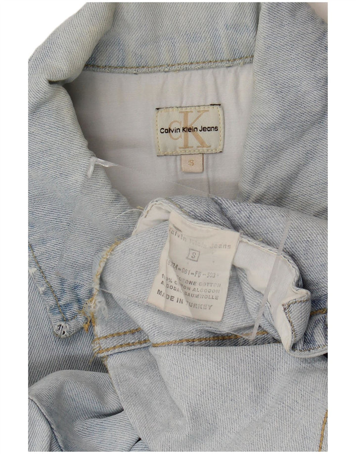 Calvin Klein Jeans Ženska traper jakna UK 10 Small Blue Cotton