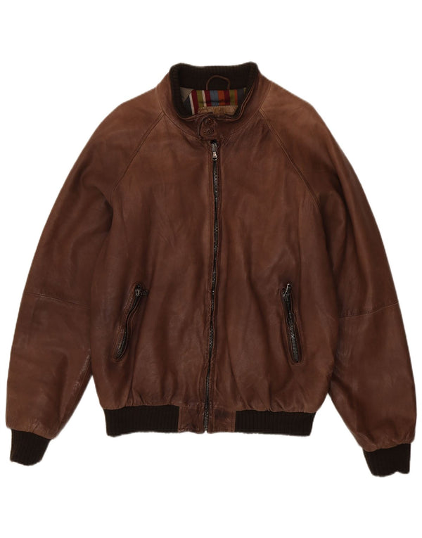 Vintage muška kožna jakna IT 50 Large Brown