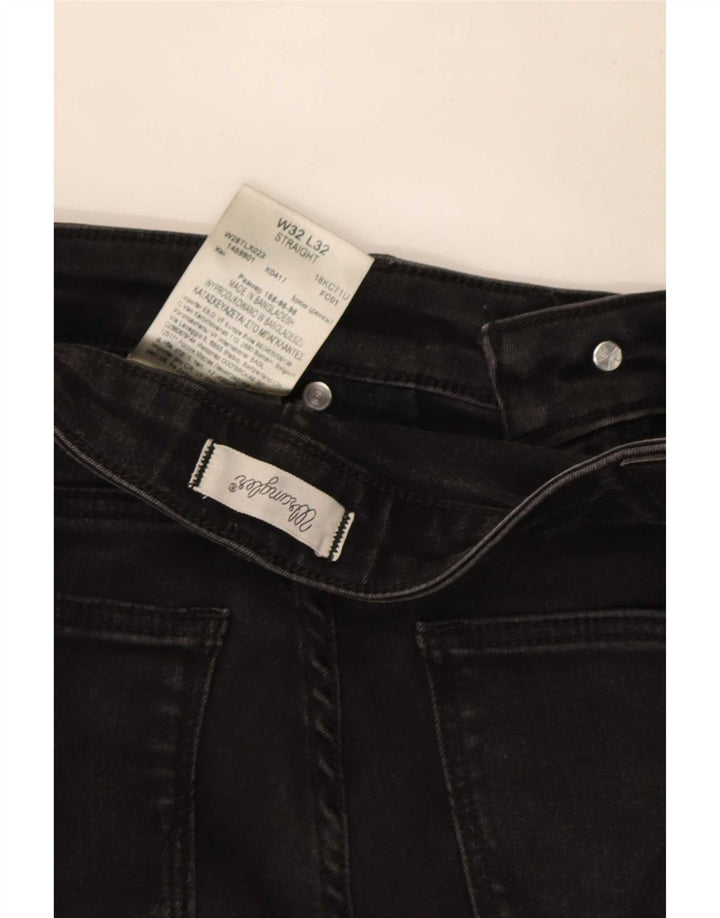 Wrangler ženske ravne traperice W32 L32 crni pamuk