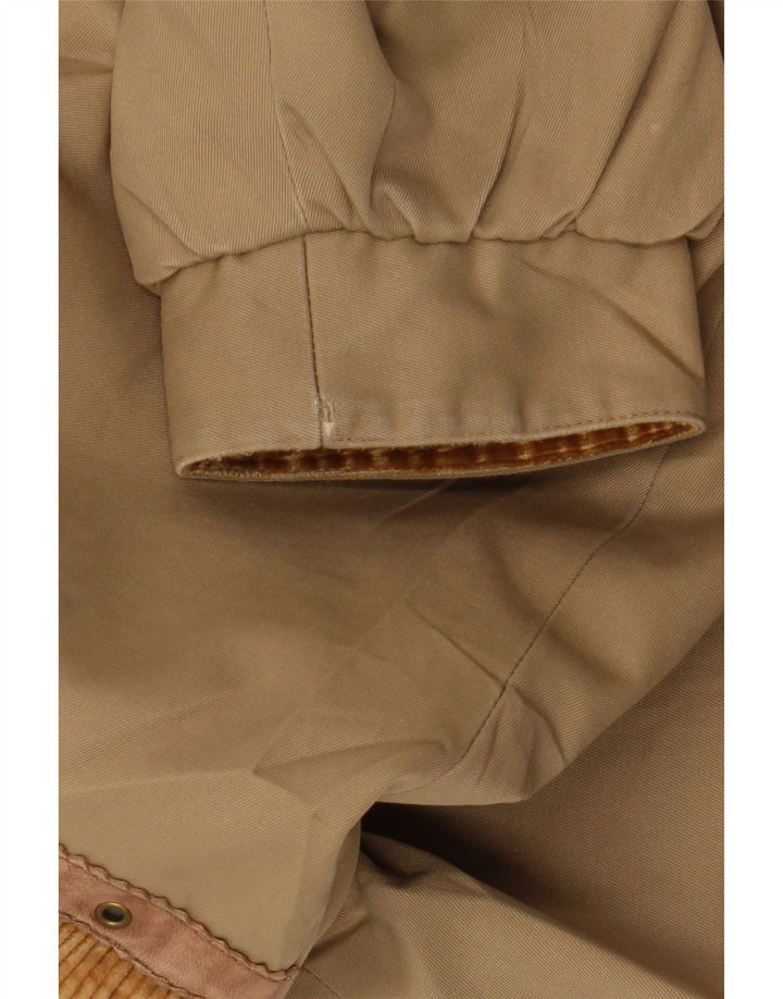 VINTAGE Ženska vjetrovka Kaput UK 16 Large Brown Colourblock