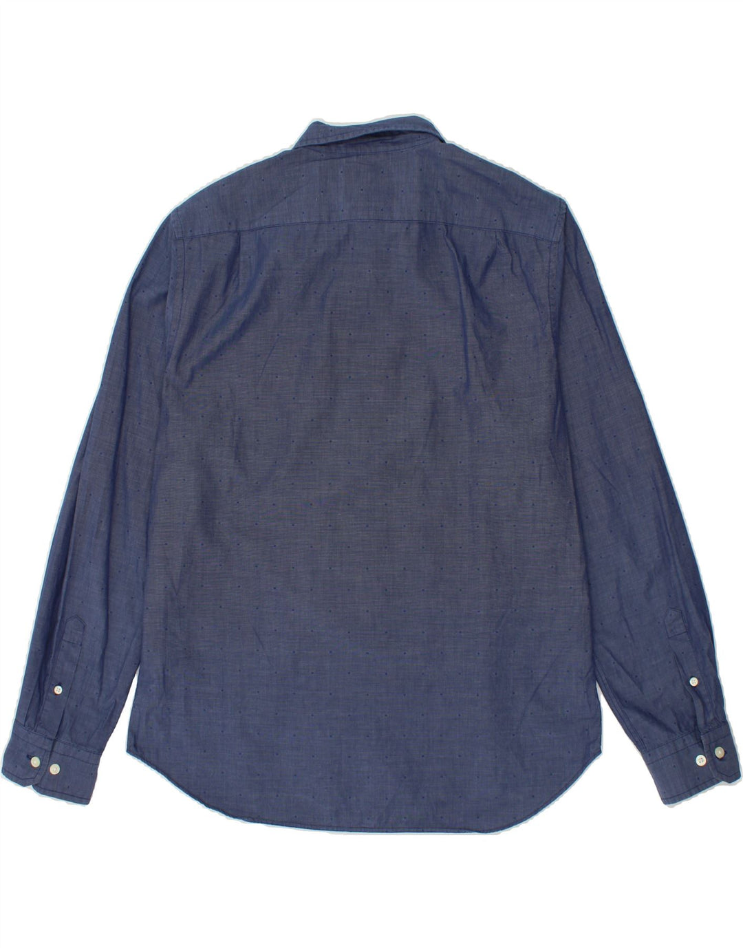 NAUTICA Mens Shirt Large Navy Blue Polka Dot Cotton Vintage Nautica and Second-Hand Nautica from Messina Hembry 