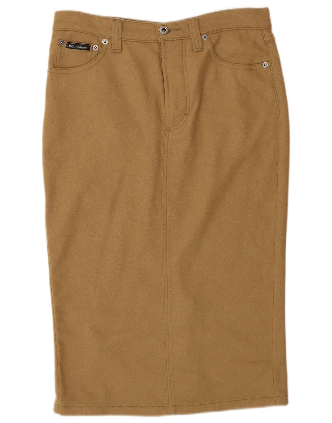 Dolce & Gabbana ženska pencil suknja IT 44 srednje W30 bež vuna