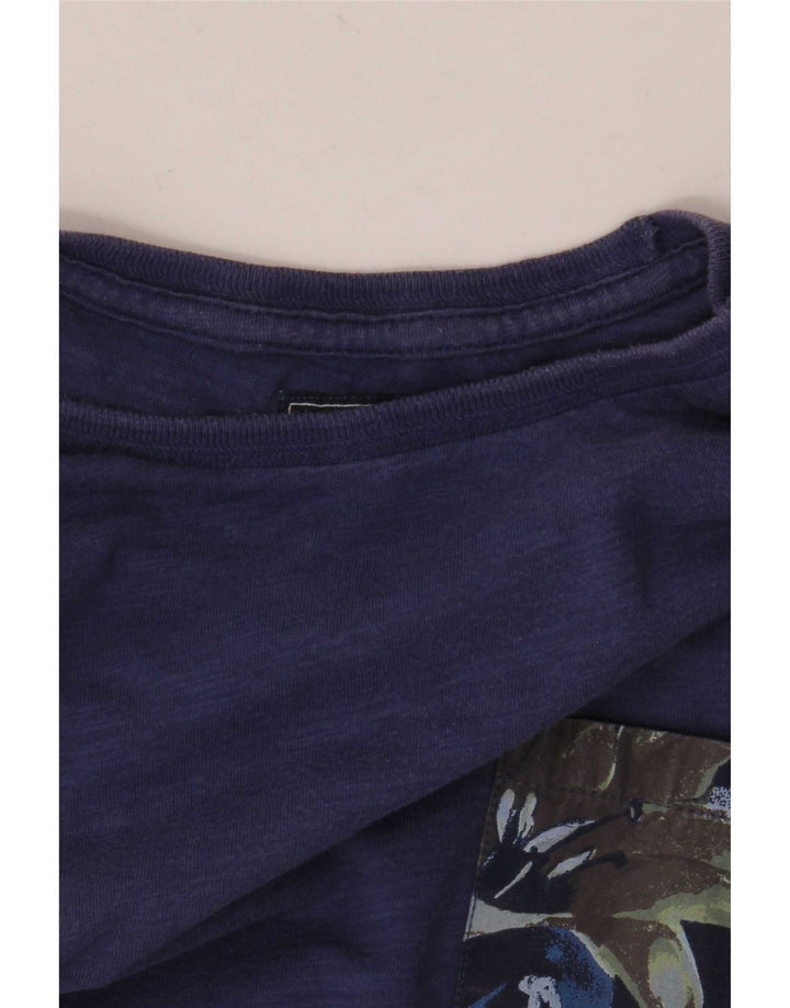 Woolrich Muška majica kratkih rukava Srednje plavi pamuk