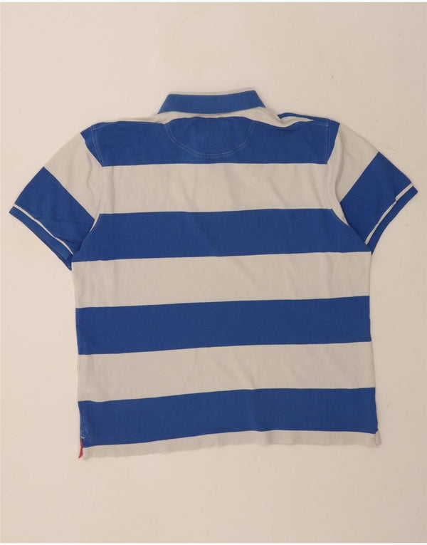 Hackett muška krojena polo majica 2XL pamuk na plave pruge