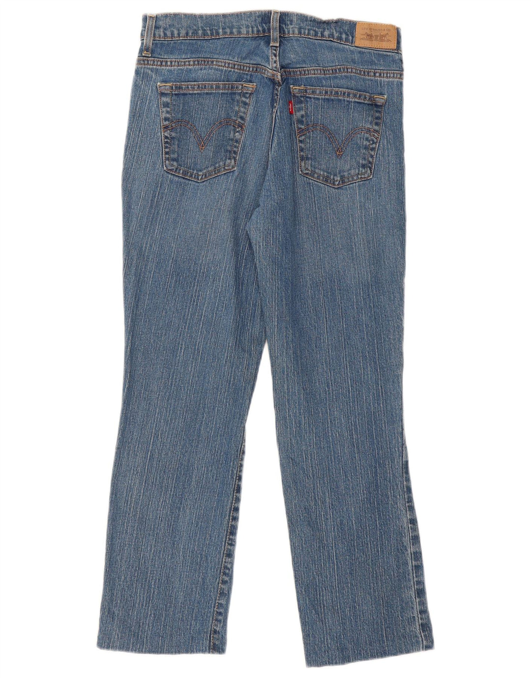 Levi's ženske 505 ravne traperice US 8 srednje W32 L28 plavi pamuk
