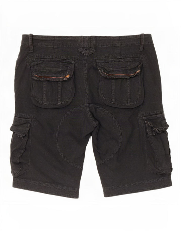 Superdry muške kargo kratke hlače 2XL W38 crni pamuk