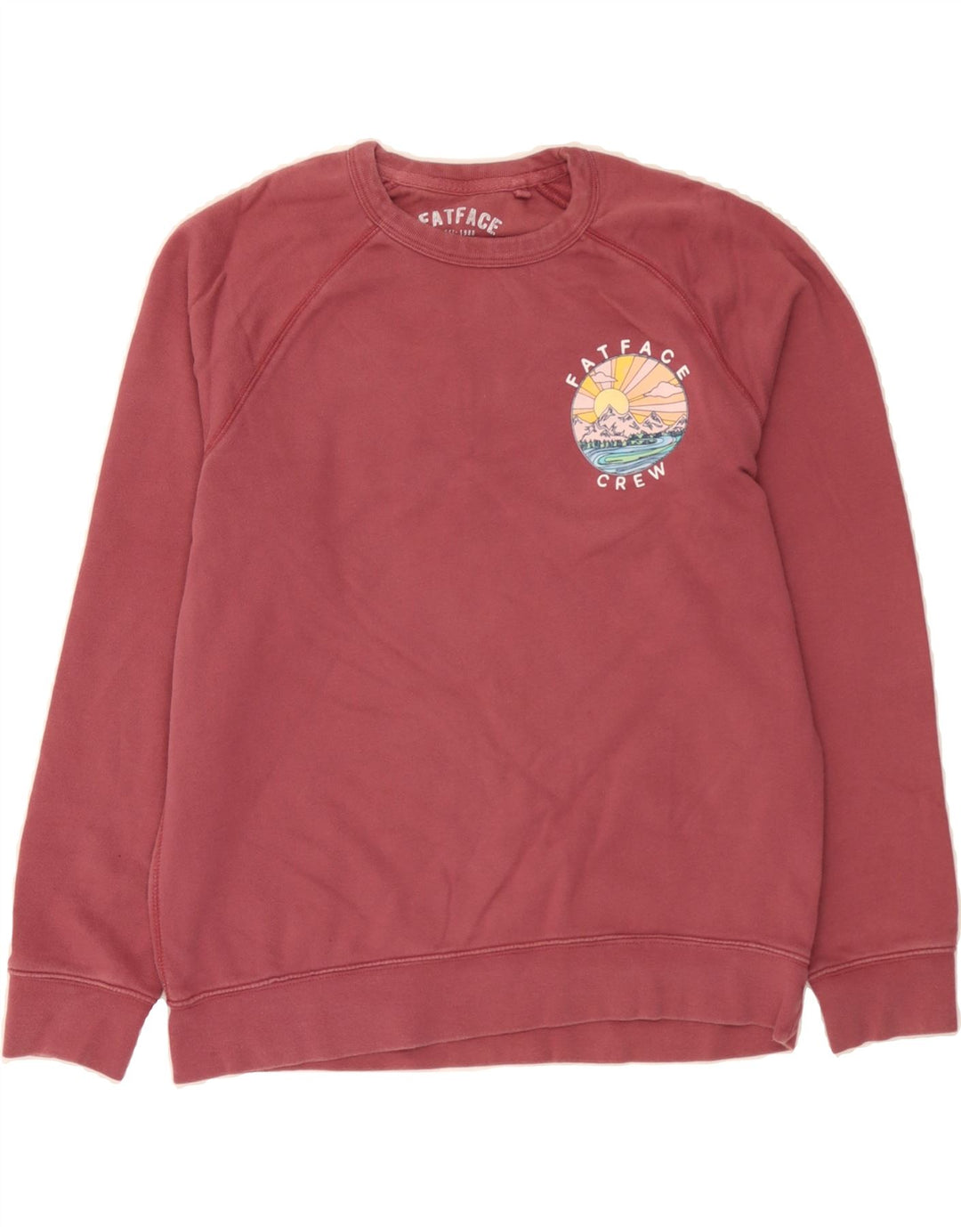 FAT FACE Mens Sweatshirt Jumper Small Pink Cotton Vintage Fat Face and Second-Hand Fat Face from Messina Hembry 
