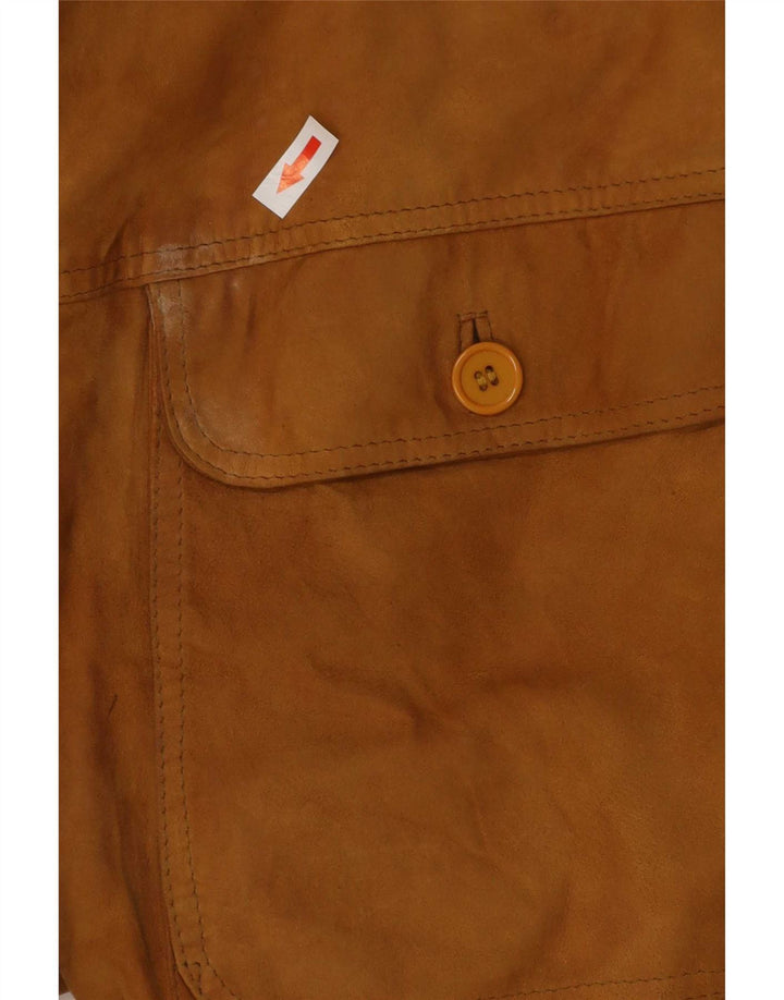 Vintage muška bomber jakna od brušene kože UK 38 srednje bež boje