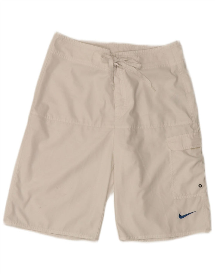 Nike muške kratke hlače za kupanje, male bijele poliesterske