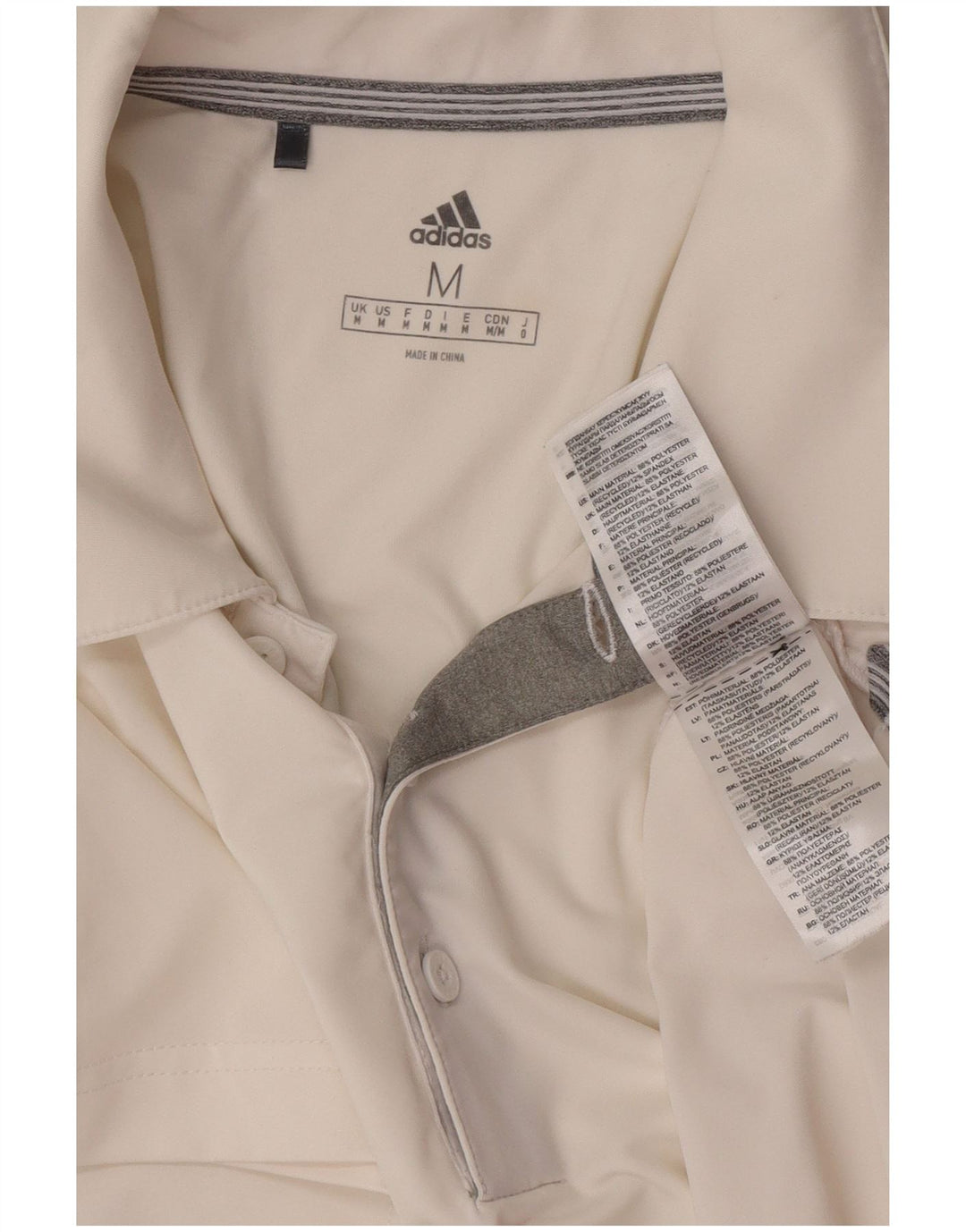 Adidas muška polo majica srednje bijele boje od poliestera