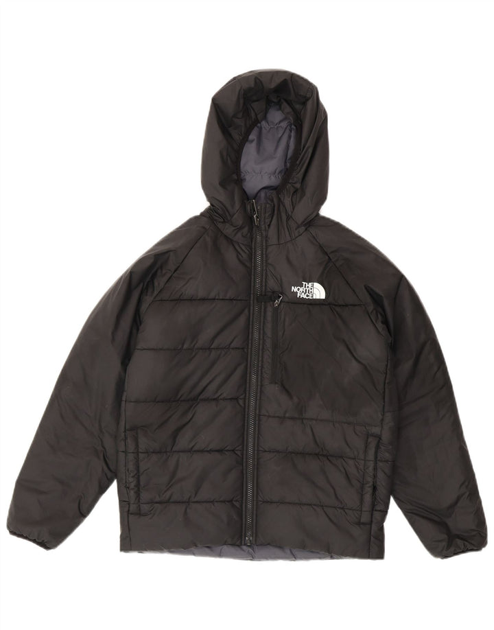 The North Face Boys Reverzibilna podstavljena jakna s kapuljačom 11-12 godina siva