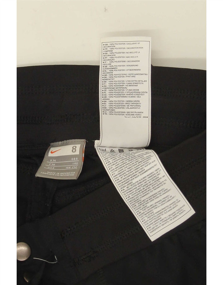 Nike ženske kapri kargo hlače UK 8 male W28 L20 crni poliester