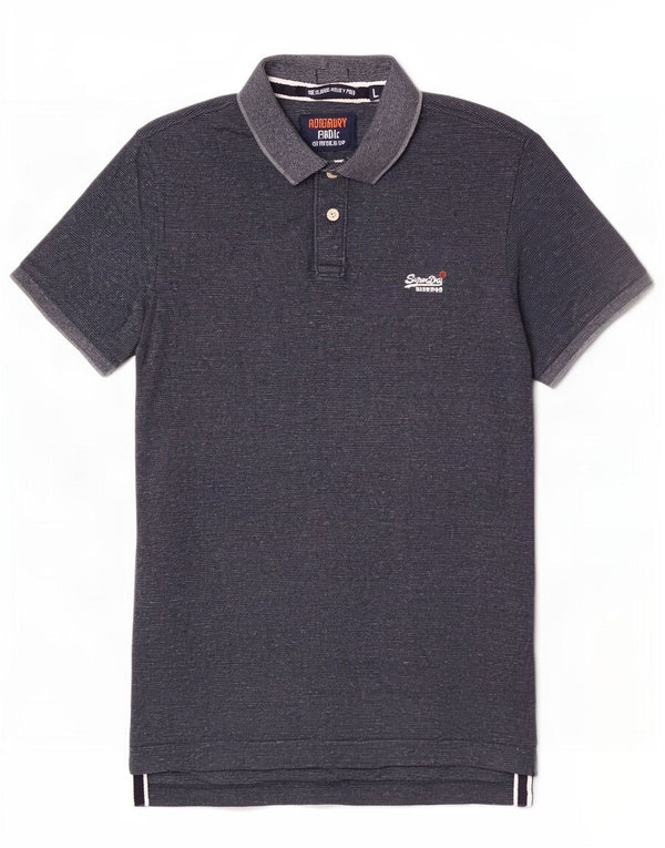 Superdry muška polo majica Veliki tamnoplavi flekasti pamuk