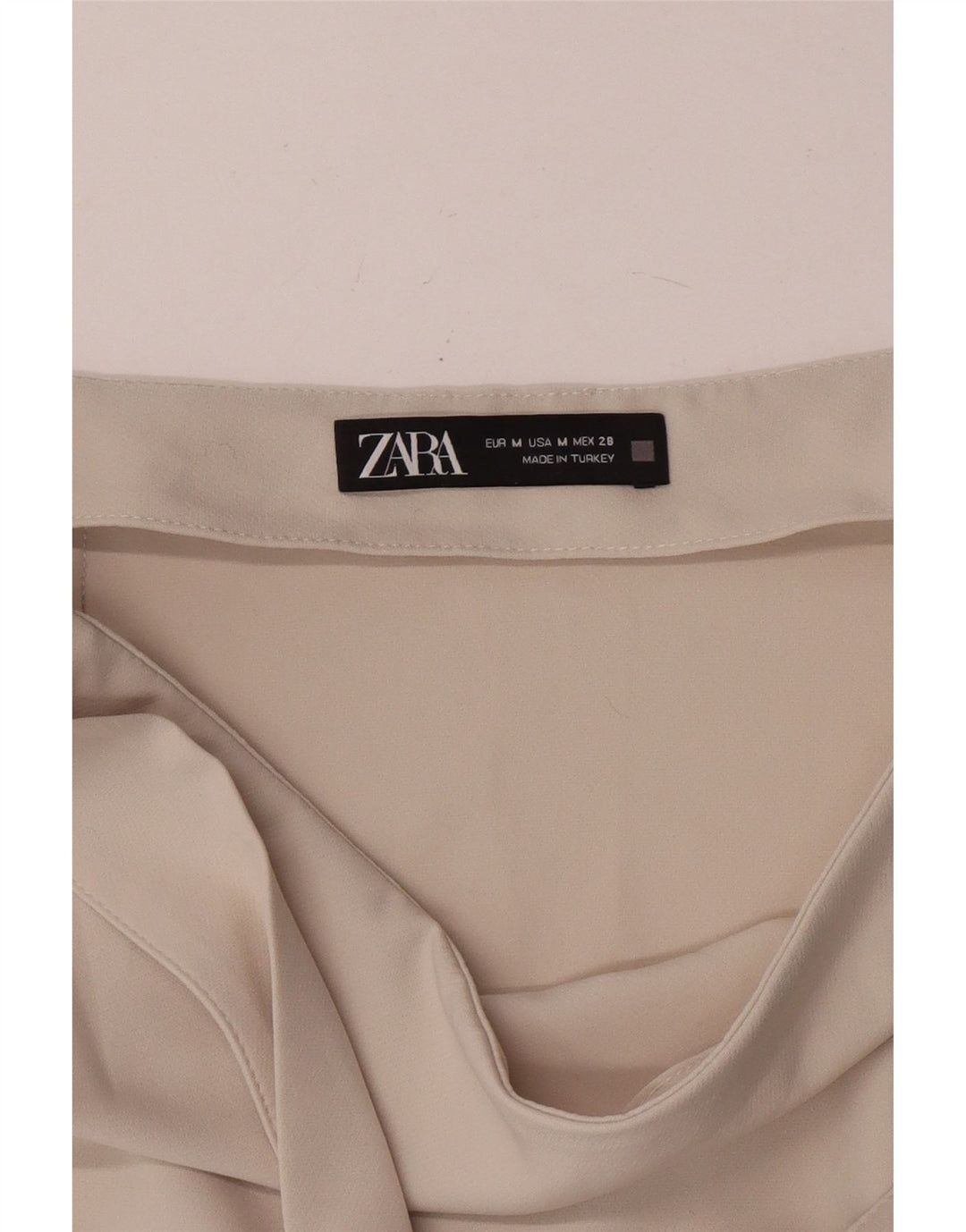 Zara ženska kratka mini suknja srednje veličine W28 sivo bijela