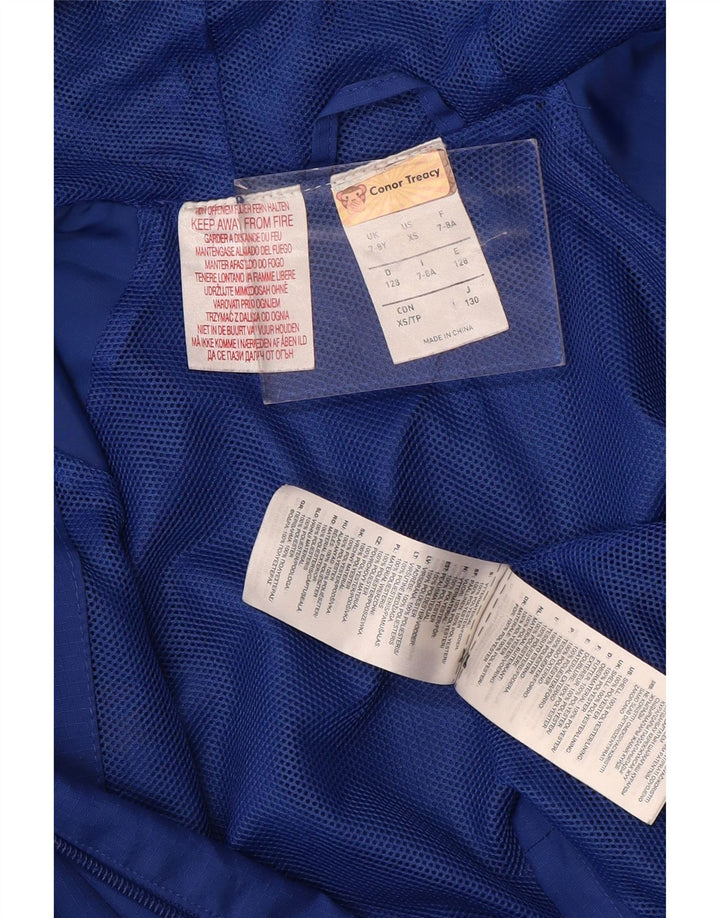 Adidas Boys Leinster Rugby kišna jakna s kapuljačom 7-8 godina plava poliester