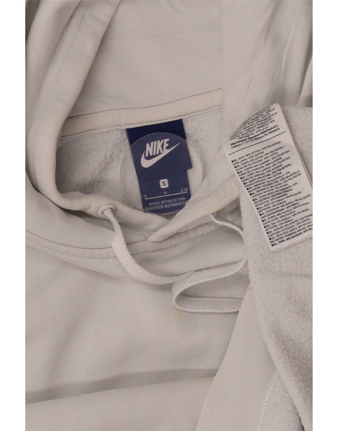 Nike Muška majica s kapuljačom Mala bijela pamučna