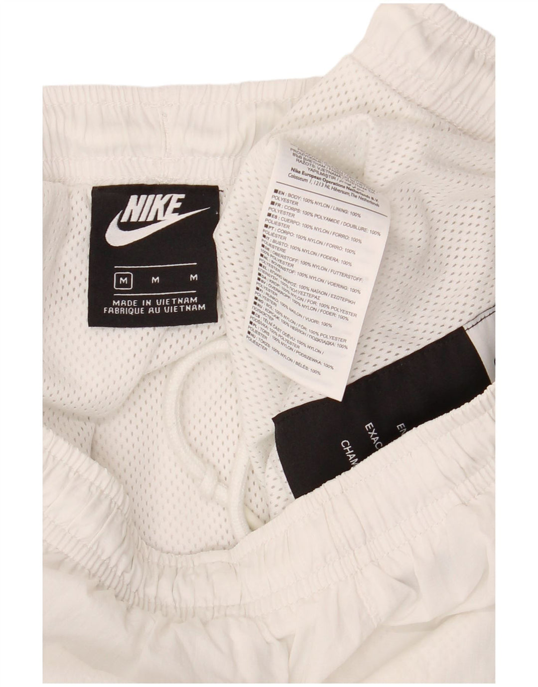 Nike muške trenirke hlače Joggers srednje bijele boje najlon