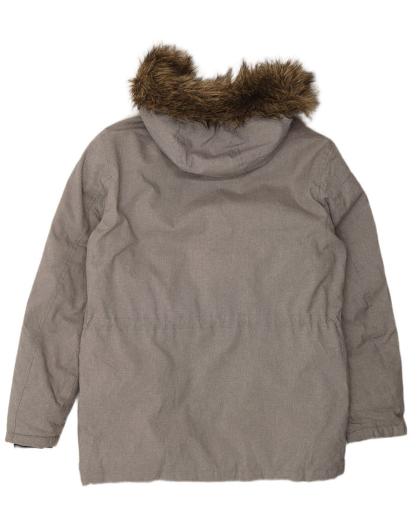 Jack & Jones muška podstavljena jakna s kapuljačom UK 40 Large Grey Colourblock