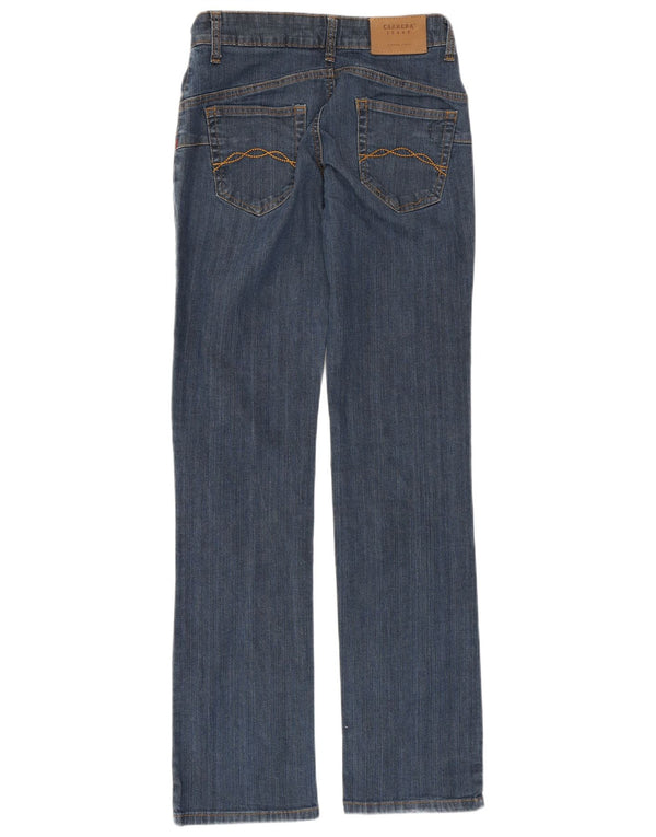 CARRERA ženske ravne traperice IT 42 srednje W28 L33 plavi pamuk