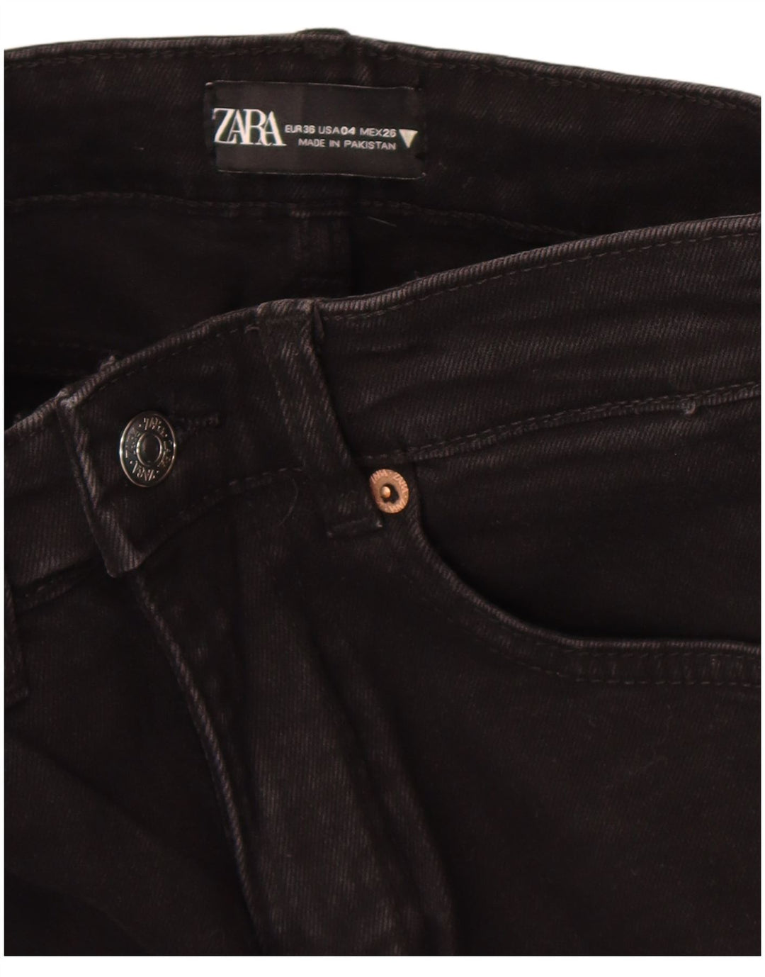 Zara ženske traperice EU 36 XS W26 L25 crne