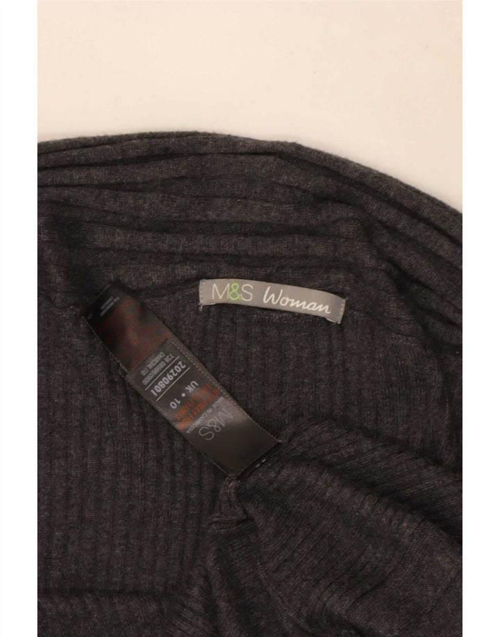 Marks & Spencer ženski asimetrični džemper UK 10 mali sivi