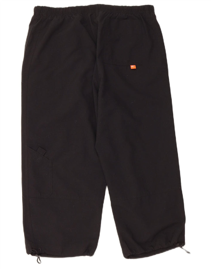 Nike Ženske Capri Trenirke Hlače UK 10/12 Srednji crni poliester
