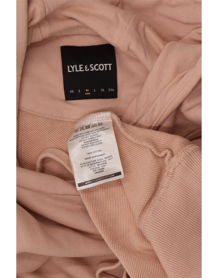 Lyle & Scott muška majica s kapuljačom Srednje ružičasti pamuk