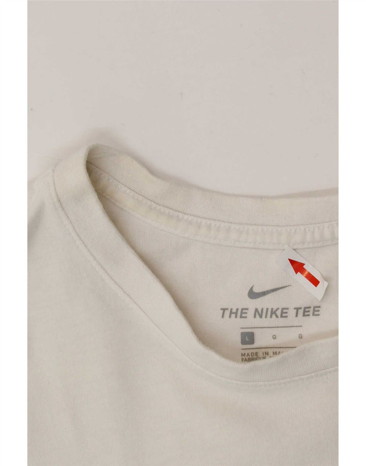 Nike Muška majica kratkih rukava Velika bijela pamučna majica