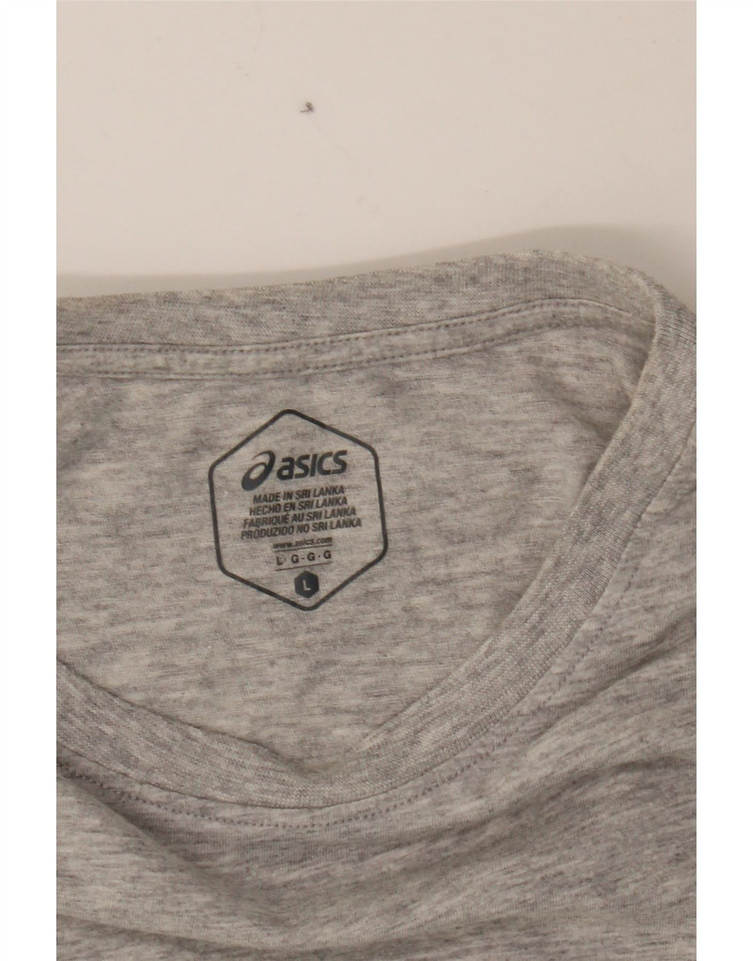 ASICS Mens T-Shirt Top Large Grey Cotton Vintage Asics and Second-Hand Asics from Messina Hembry 