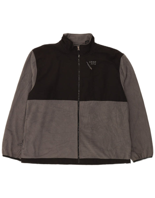 IZOD muška jakna od flisa UK 44 2XL sivi poliester u boji
