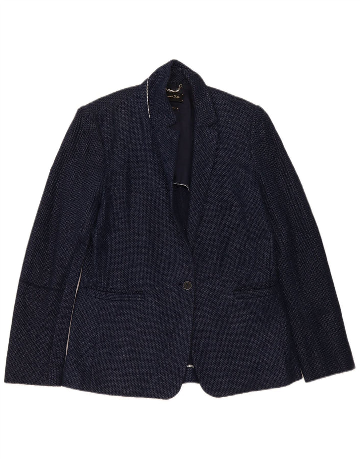 Massimo Dutti Ženska jakna sako s 1 gumbom EU 40 srednje tamnoplavi pamuk
