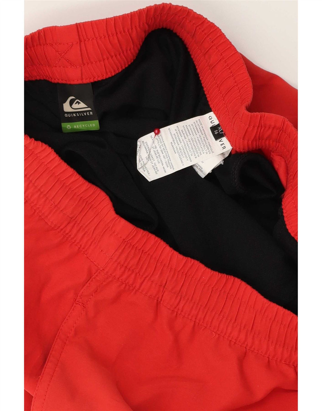 Quiksilver kratke kupaće hlače za dječake 15-16 godina XL, crveni poliester