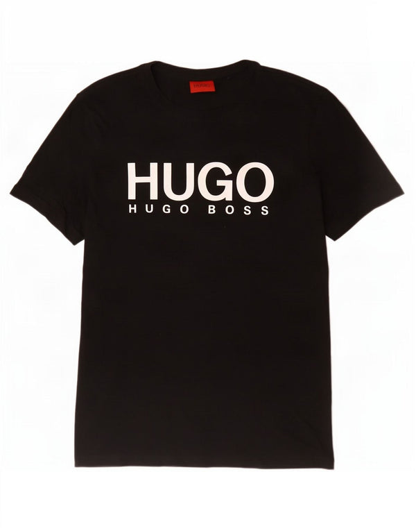 Hugo Boss Muška majica kratkih rukava srednje veličine, crni pamuk
