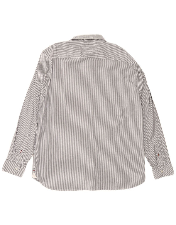 TOMMY HILFIGER Muška košulja standardnog kroja 2XL, sivi pamuk na pruge