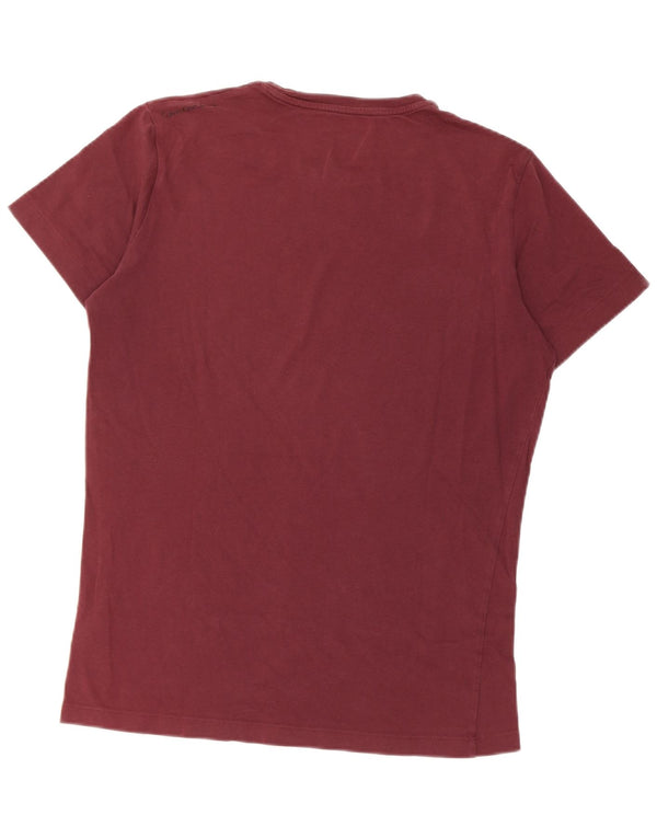 Calvin Klein Jeans Muška majica kratkih rukava s grafičkim motivima Srednji bordo pamuk