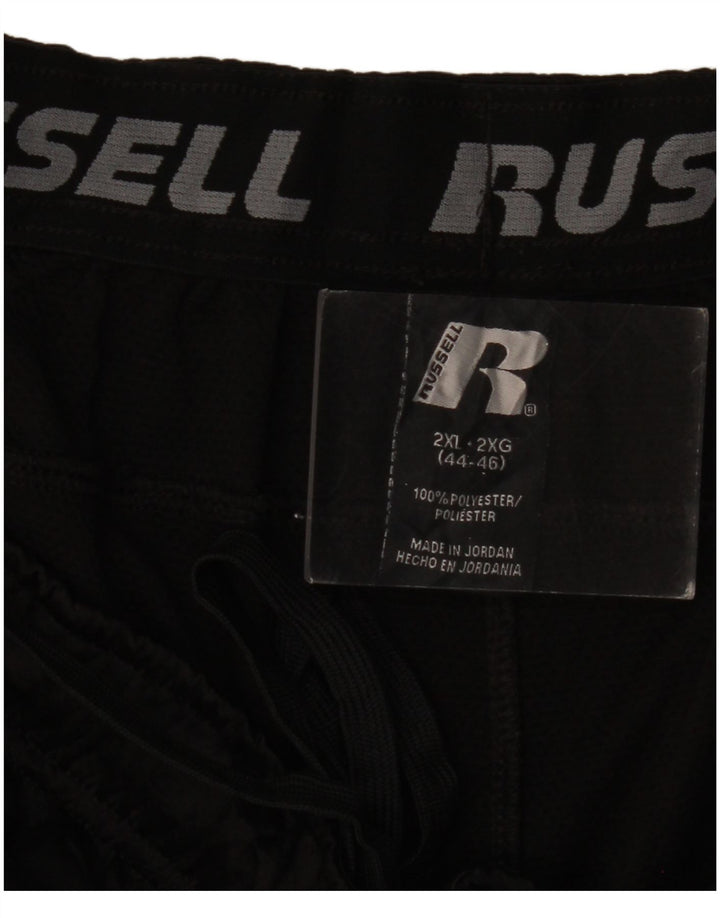 RUSSELL ATHLETIC Muške sportske kratke hlače 2XL crni poliester u boji