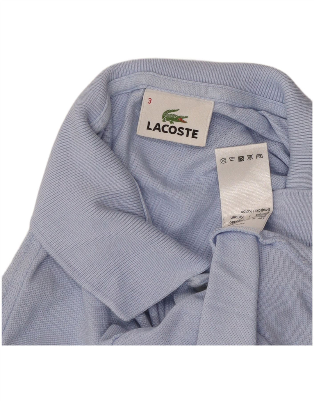 Lacoste muška polo majica veličina 3 mala plava pamučna